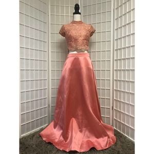 City Studio Two Piece Coral Dress